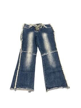 Vintage Y2K Wild Secret Lace up bootcut flare jeans lowrise
Sz 9